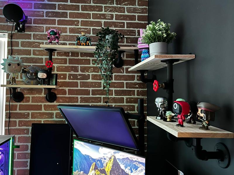 Industrial Pipe Shelf