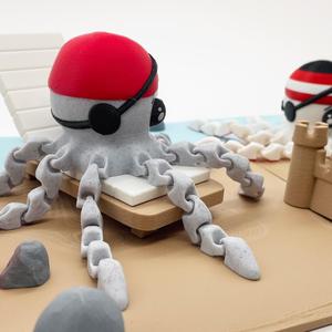 3D Printable Pirate Octopus Flexi