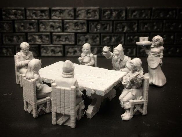 Townsfolke: Tavern Patrons (28mm/32mm scale)