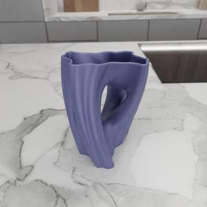 3D Futuristic Flower Vase Gifts for Her with 3D Stl File & Modern Decor, 3D Printing, Art Deco Vase, 3D Printed Decor, Vase For Flowers