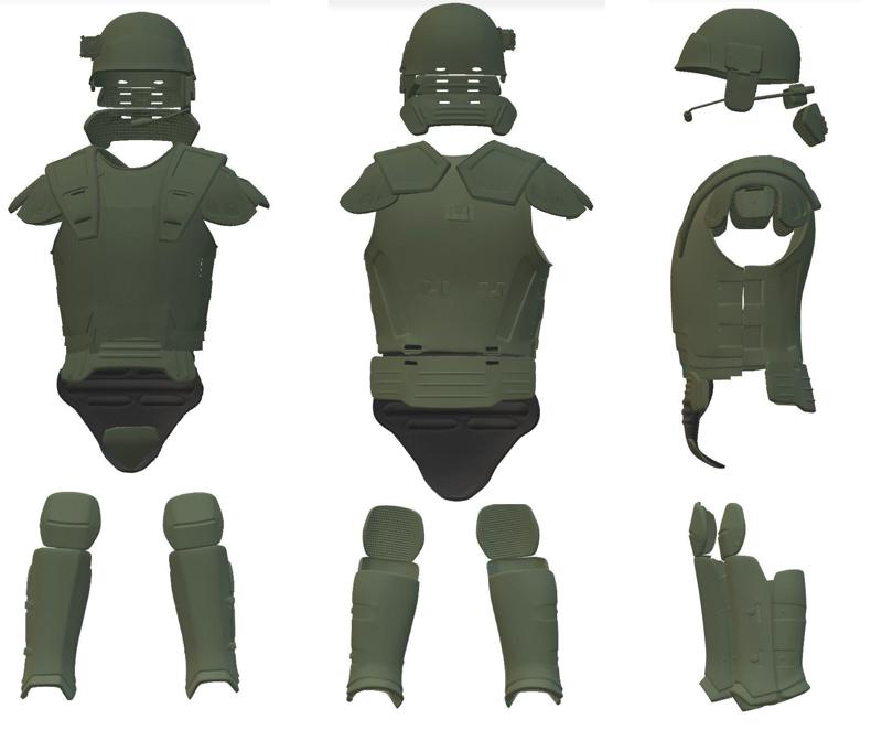 3d Print Model M3 Colonials Marine Aliens Armor and helmet