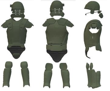 3d Print Model M3 Colonials Marine Aliens Armor and helmet