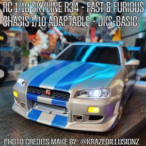 RC 1/10 Skyline r34 - Fast & Furious