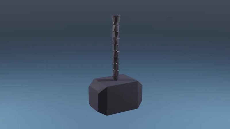 Mjolnir – Low Poly
