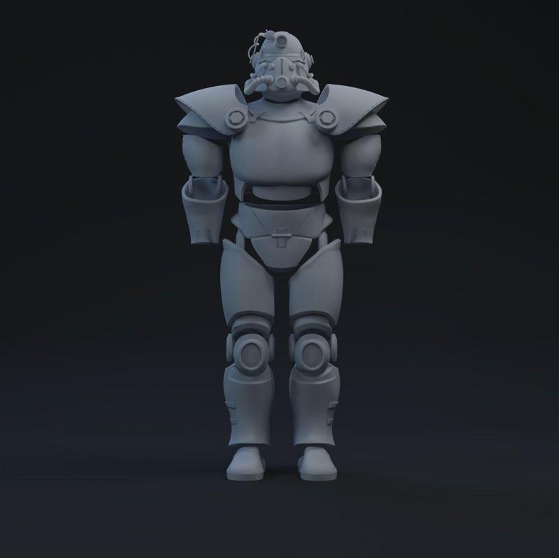 F3-NV T-51b Power Armor One-Twelfth Scale Kit