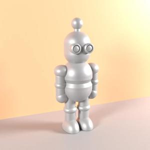3d printing stl file of cute robot figurine for 3d printer users