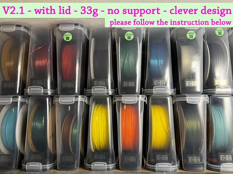 Cereal dry box desiccant and spool holder V2.1