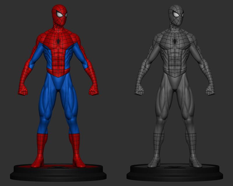 Spider-man Archivo STL Impresion 3D Fan Art