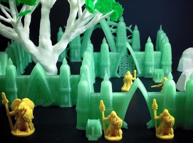 Modular Elvish Walls (18mm scale)