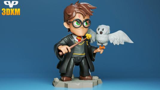 Harry Potter Chibi for 3D Printing STL