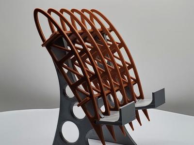 Vintage Airplane Wing Rib Phone Holder
