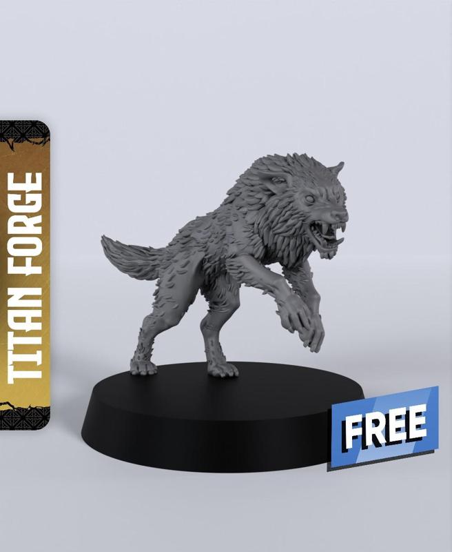 Wolf A – With Free Dragon  – 5e DnD Inspired for RPG and Wargamers