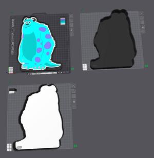 Sully from Monsters Inc Lightbox LED Lamp