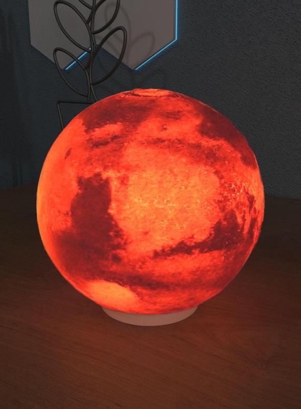 Файл STL 3D-печати лампы v.16, цифровая загрузка для 3D-печати | Mars Home Decor для стола и стола