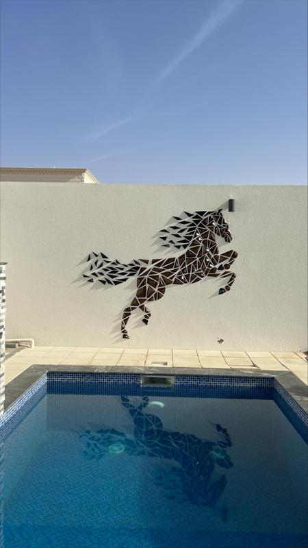 Geometric Horse wall art