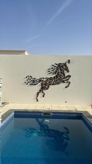 Geometric Horse wall art
