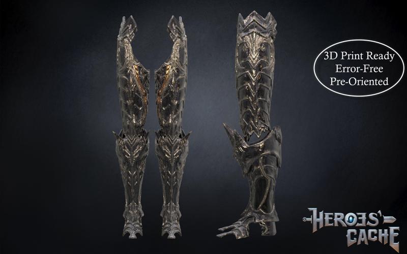Final Fantasy XIV - Dark Knight Chaos Armor - Leg parts