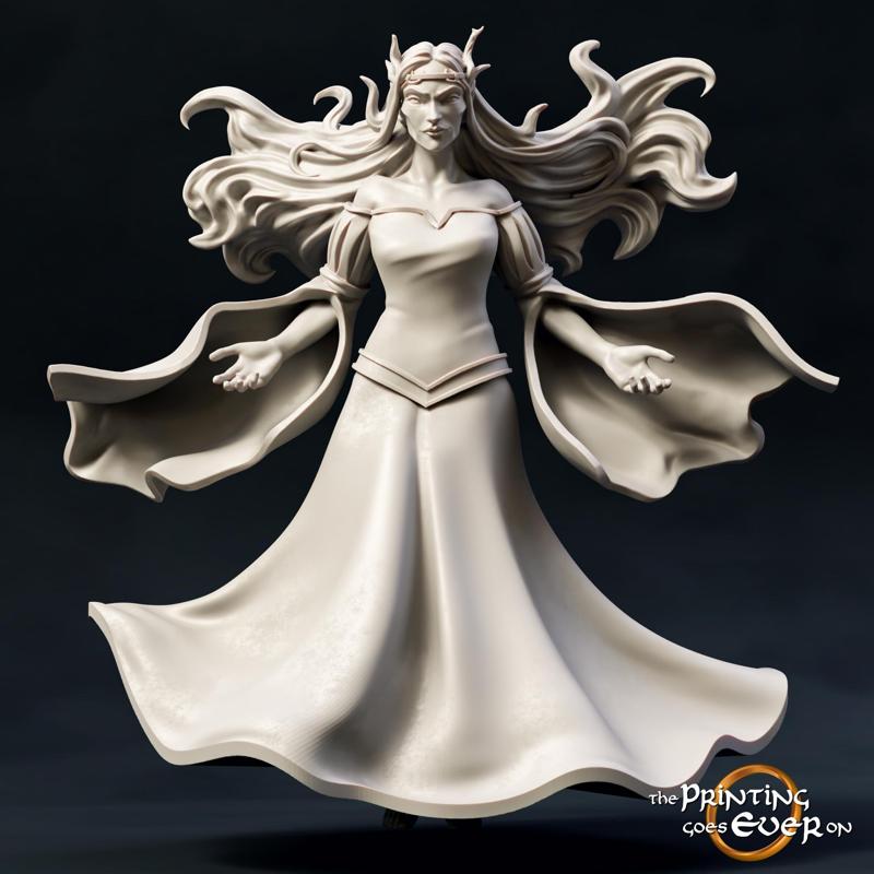 Elven Witch (28 and 75mm) – Presupported