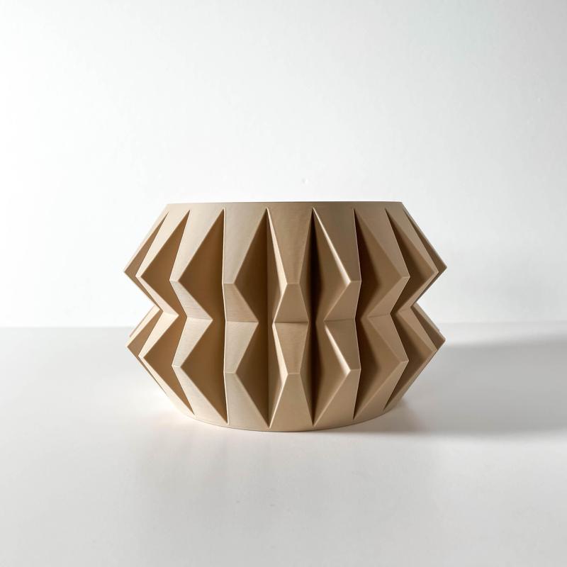 The Almin Planter Pot with Drainage Tray & Stand: Modern and Unique Home Decor