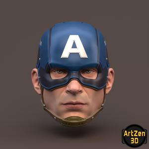 Captain America Steve Rogers 3D printable for action figures