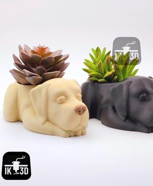 Sleepy Labrador Retriever Planter / 3MF Included / No Supports