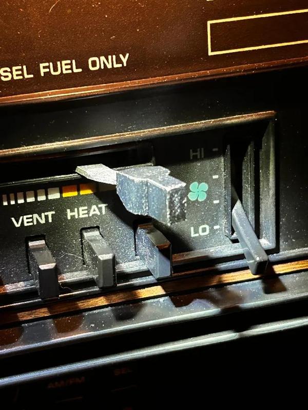 Dodge Ram AC Temperature Control Slider Knob   