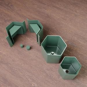 Molde de maceta hexagonal   