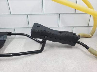 Custom replacement grip for daisy B52 slingshot.