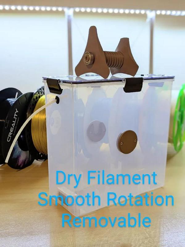 Smooth Feeding, Dry Filament: Dry Box Spool Holder