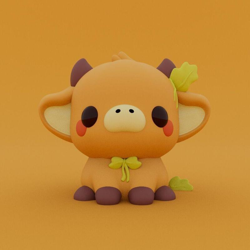 Kawaii Cow - Pumpkin