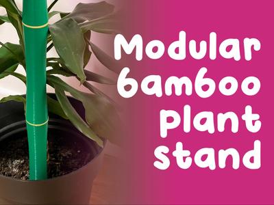 Modular bamboo plant stand
