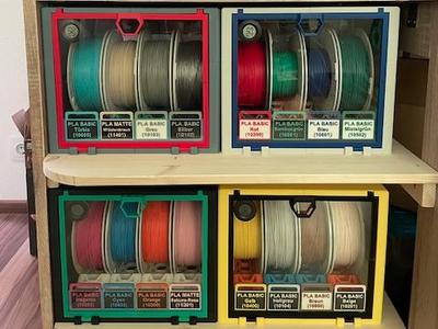 Filament Storage Box with Silica Gel Boxes