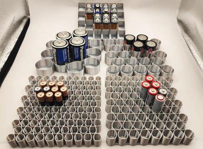 Vase Mode Battery Trays AAA-AA-9V-C-D