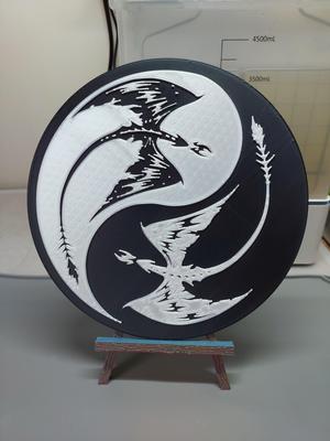 Twin Dragons Yin Yang
