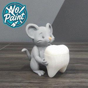 🐭 Tooth Fairy Box – 3D Tooth Mouse (No Paint), 🐭 Tooth Fairy Box – 3D Tooth Mouse (No Paint)