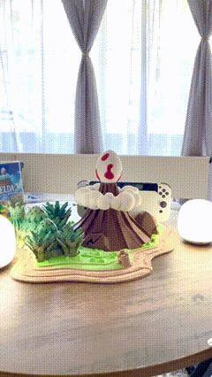 Zelda Volcano Nintendo Switch Stand -Inspired by the game “Zelda – Links Awakening” – Fan Art