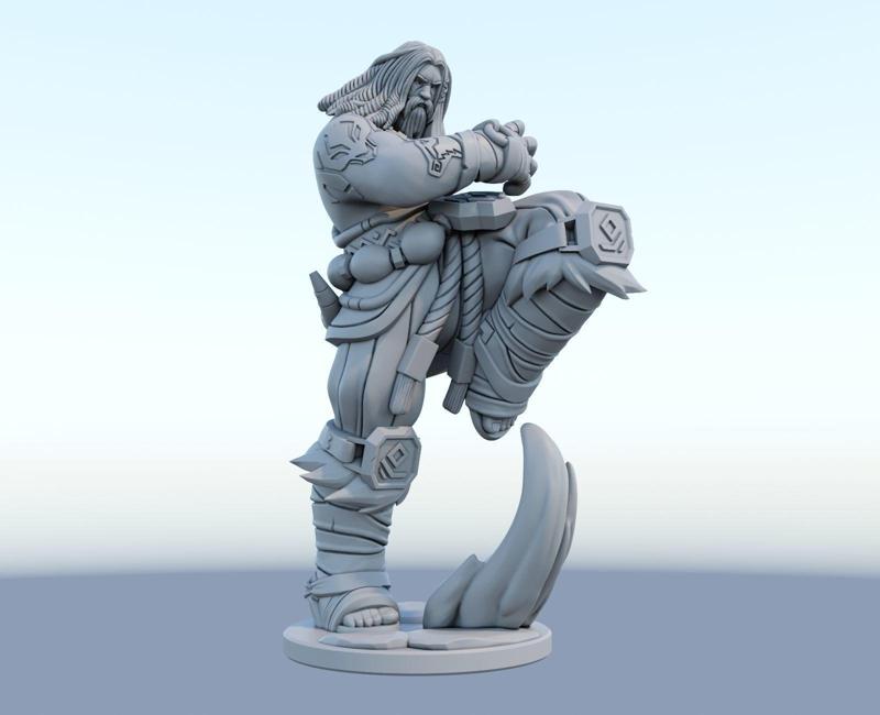udyr 3d print model from league of legends