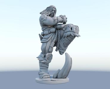 udyr 3d print model from league of legends