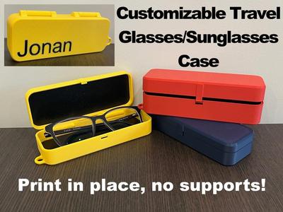 Print in Place Travel Sunglasses/Glasses Case