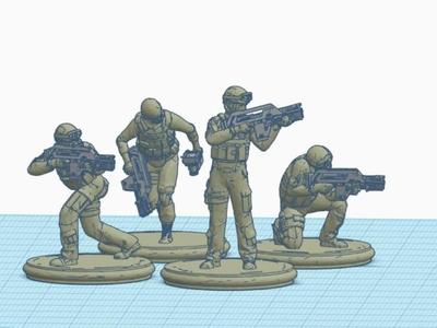 Aliens Kitbash: More USCM “Colonial Marines” Updated