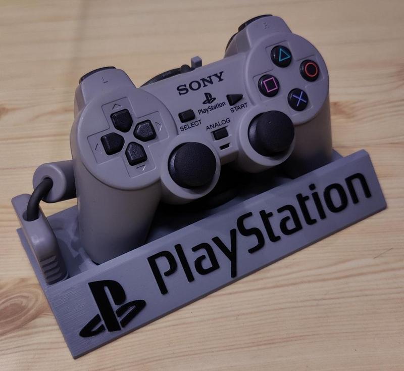 PS1 DualShock Controller Stand With Playstation Logo