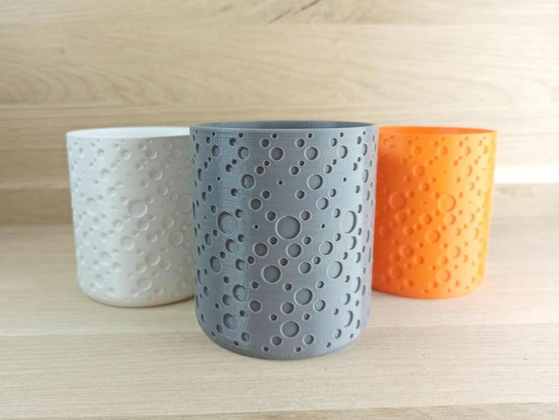 Flower pot - Planets dots