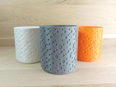 Flower pot - Planets dots