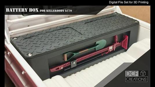 Battery Enclosure for Killerbody LC70 (1/10 Scale)