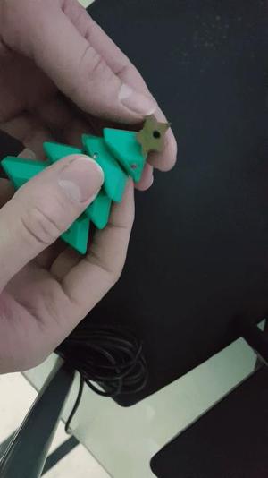 Christmas Tree Spinning Keychain and Ornament (Articulated)