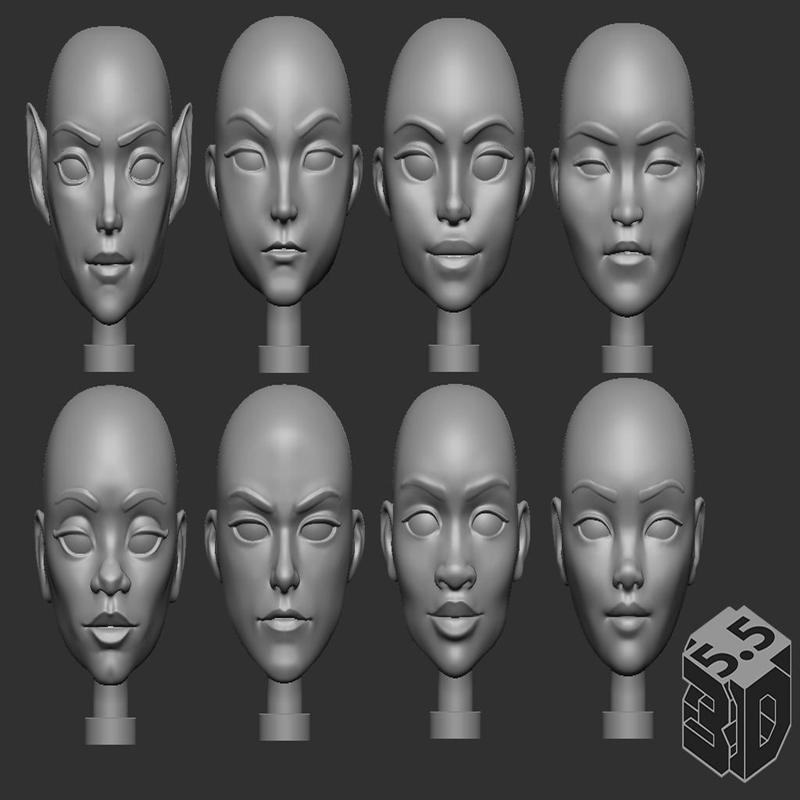 5.5 3D SHE Barbarian – Original Version – Multiple Heads and Body Parts