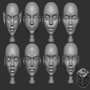 5.5 3D SHE Barbarian – Original Version – Multiple Heads and Body Parts
