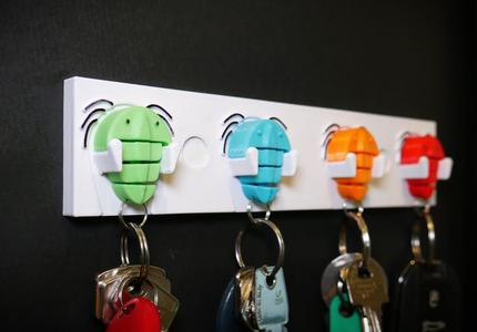 Trilobite keychain and holder