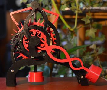 Deadbeat Escapement Mechanical Countdown Timer
