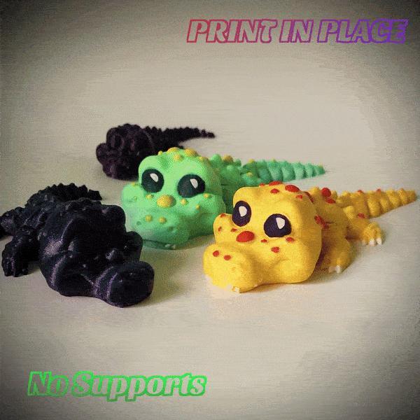 🐊Articulated Cute Chibi Crocodile- Kawai Animal🐊